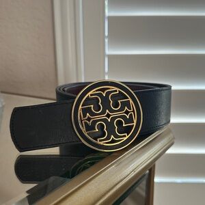 Tory Burch Black Belt Bag with Gold Accent